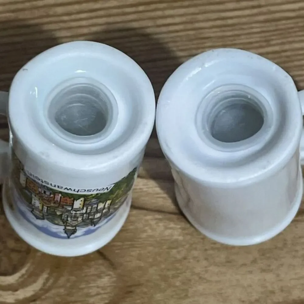 Vintage Mini Beer Stein Salt & Pepper Shakers Made In Germany Neuschwanstein‎